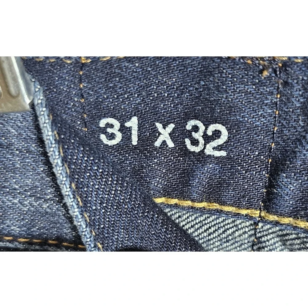 Gap 1969 Loose Fit Jeans Mens Size 31x32 Blue Dark Wash Baggy Cotton Denim